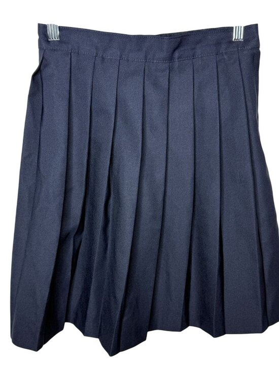 French Toast Navy Pleated School Uniform Skirt Size 12 Adjustable Waist - Picture 1 of 6